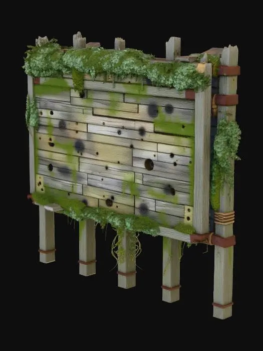 3D model for Rustic Overgrowth Board