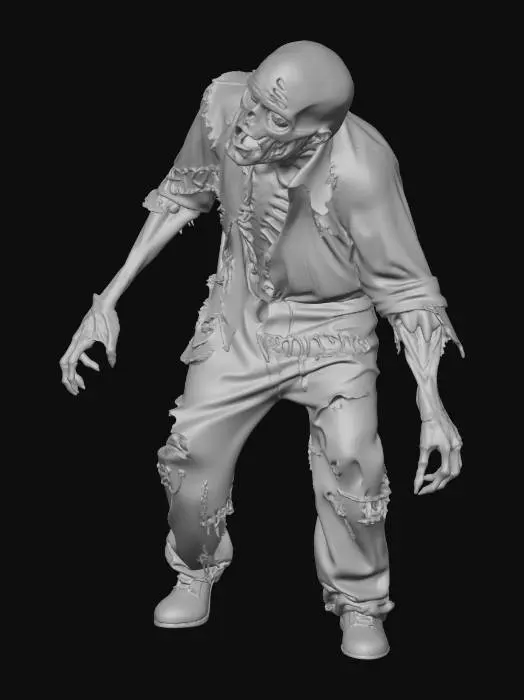 3D model for Zombie Wanderer