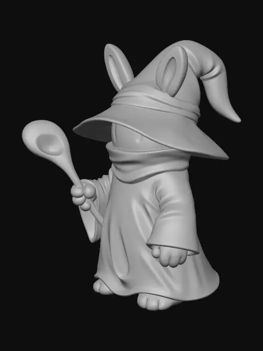 3D model for Black Mage Bunny