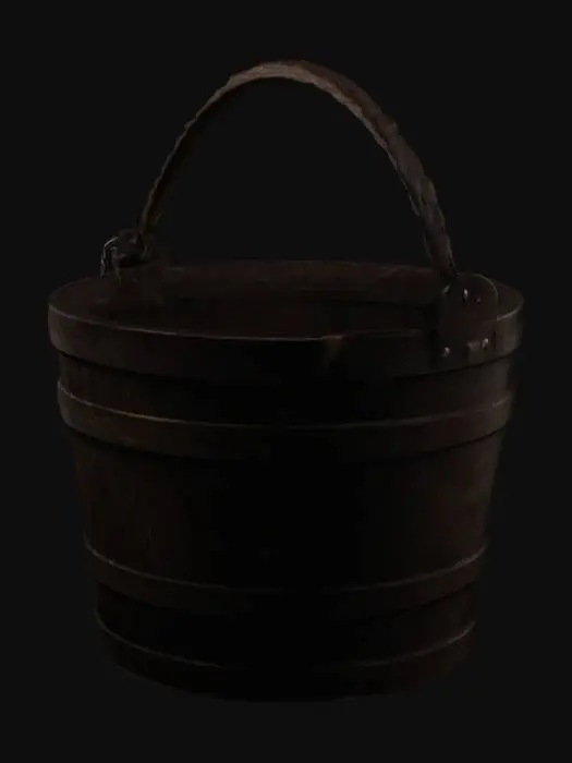 3D model for a wooden bucket