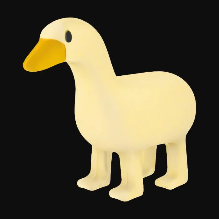 3D model for Soft Duck Statuette
