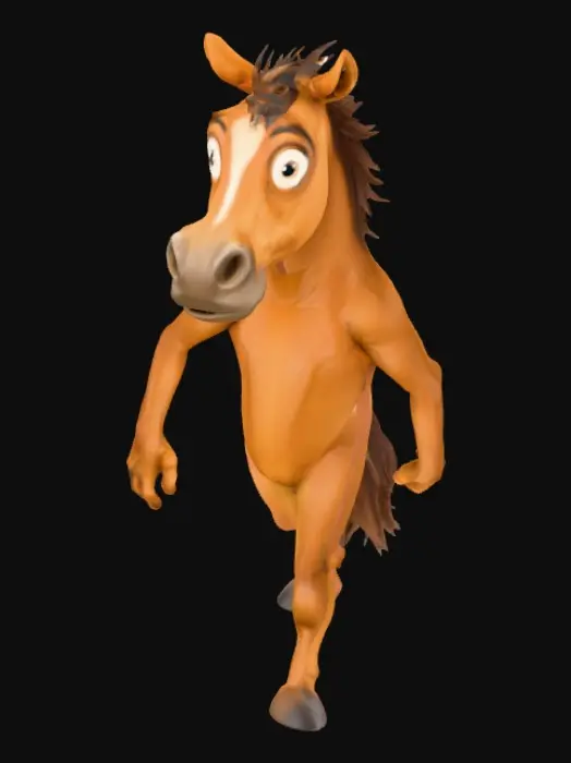 3D model for Horseman Surprised