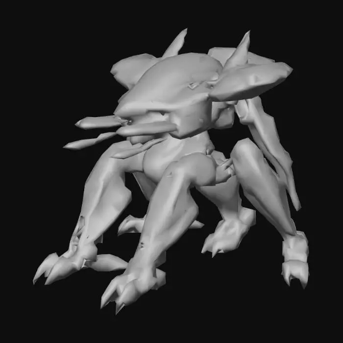 3D model for Mech arena scorpius with particle beams