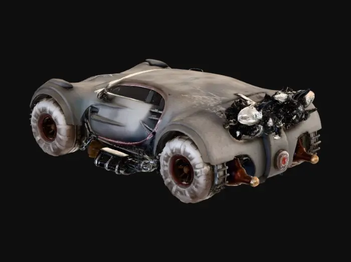 3D model for Steampunk Hypercar