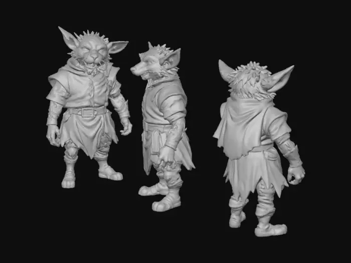 3D model for Goblin Sketch Trio