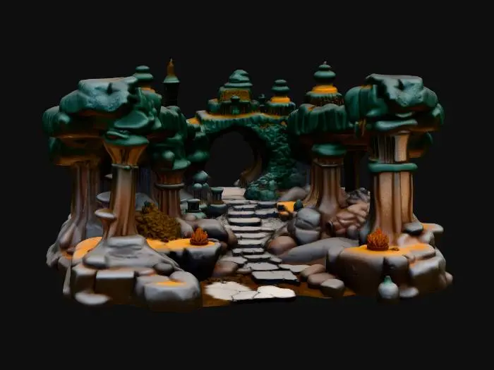 3D model for Mystic Cavern Pathway