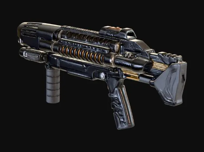 3D model for Futuristic Blaster Prop