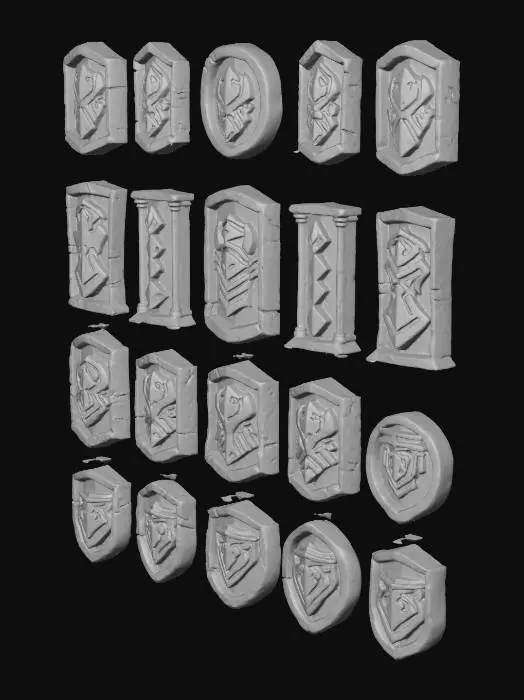 3D model for Stone Emblems Collection