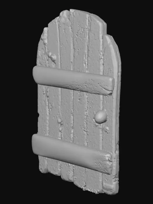 3D model for Miniature Wooden Door
