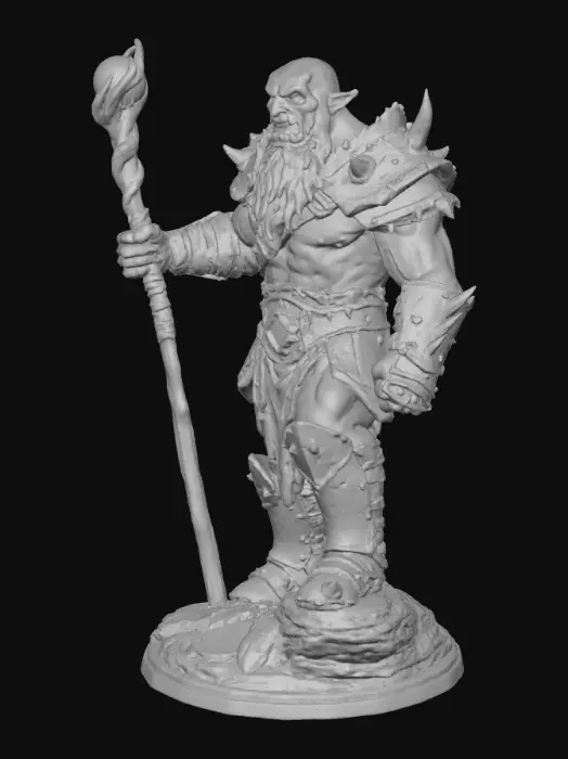 3D model for Mystic Warlock Diorama