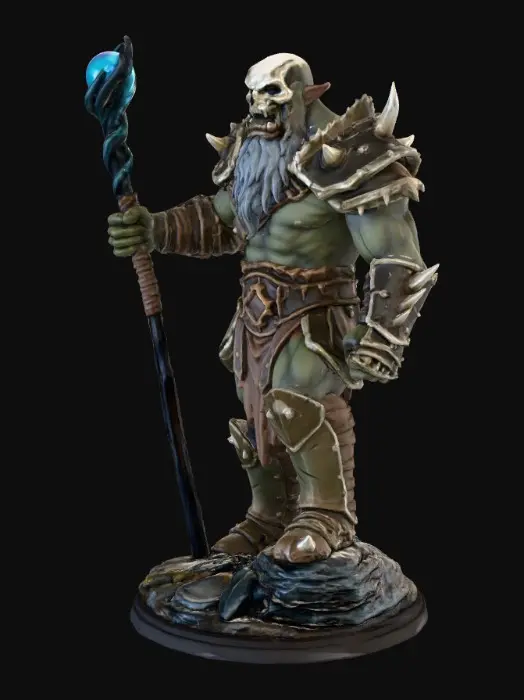 3D model for Mystic Warlock Diorama