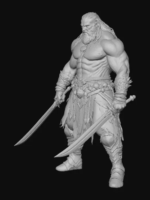 3D model for Berserker's Resolve