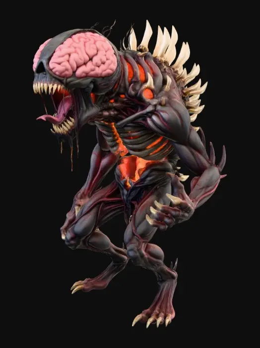 3D model for brain monster