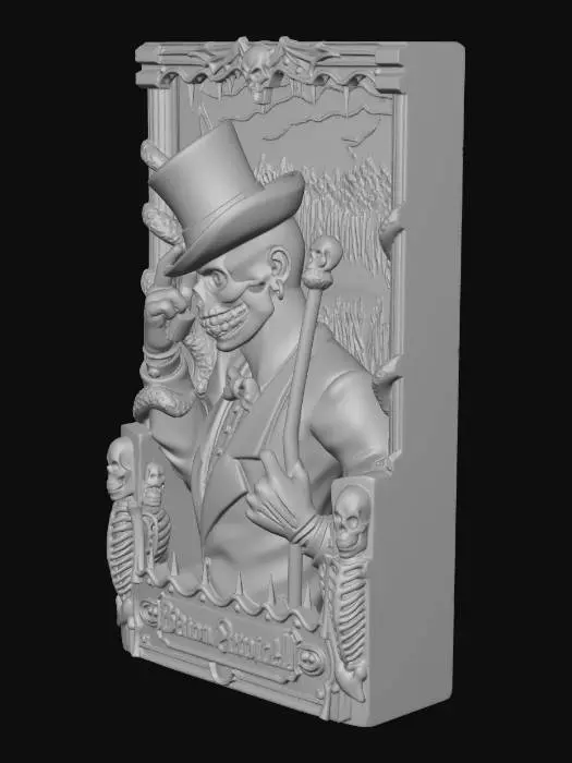 3D model for Baron Samedi Illustration