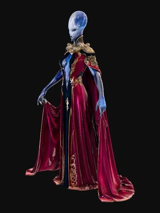 3D model for Empress of the Velvet Nebula