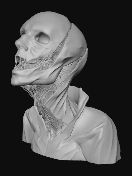 3D model for horror scream
