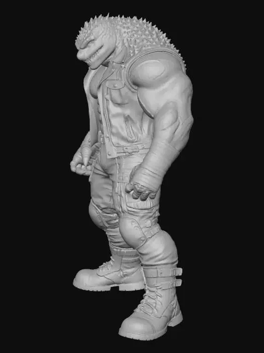 3D model for Leather-Clad Reptilian Warrior