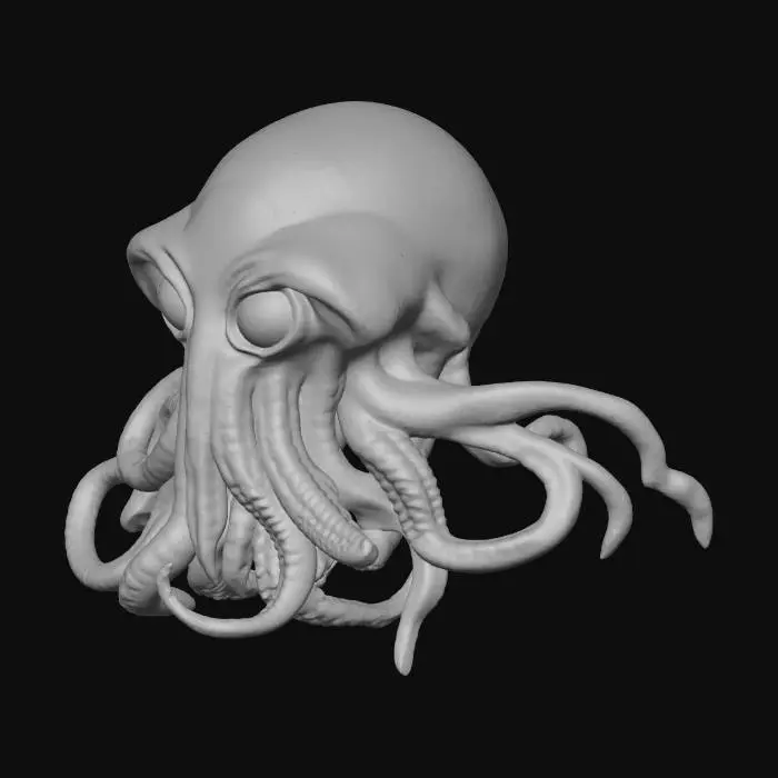 3D model for Alien Cthulhu Graffiti