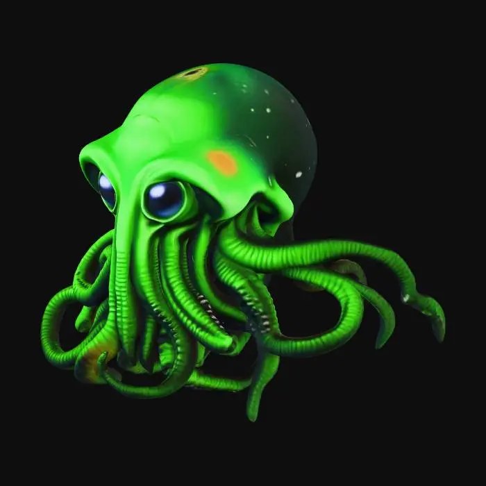 3D model for Alien Cthulhu Graffiti
