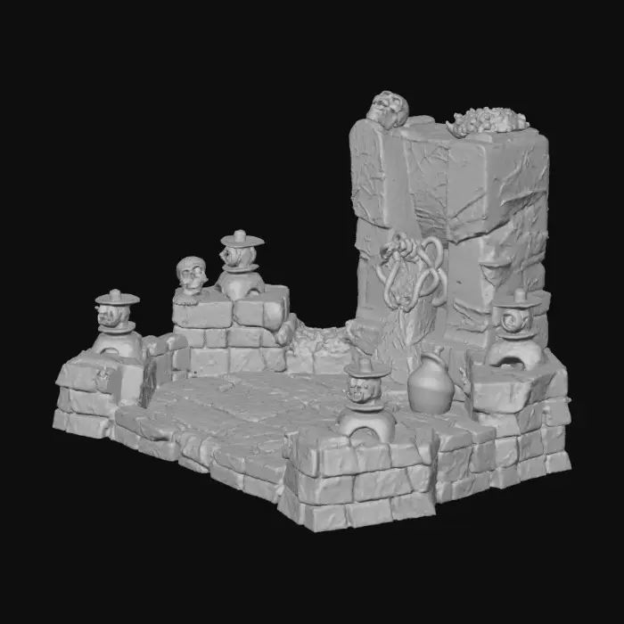 3D model for Ancient Altar in the Forest