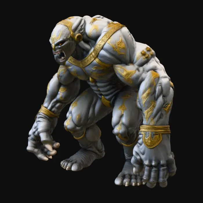3D model for Golem hulking brute