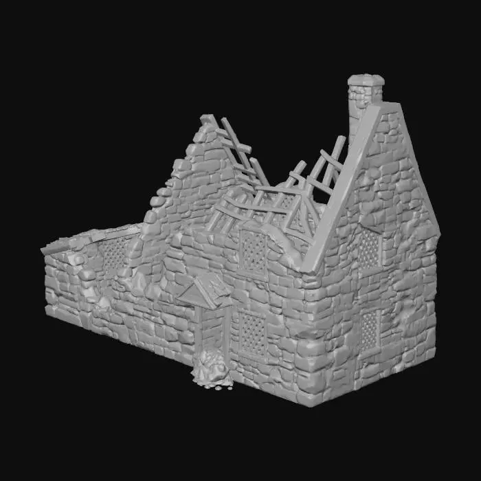 3D model for cottage ruin