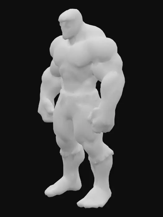 3D model for hulk, iconic from the AVENGERS movies, symmetrical, good anatomy and eyes, best quality, detailed mesh, high resolution, super detail, best quality, 4K, 8K, HDR, studio quality beautiful, elegant, realistic, ultra realistic from head to toe