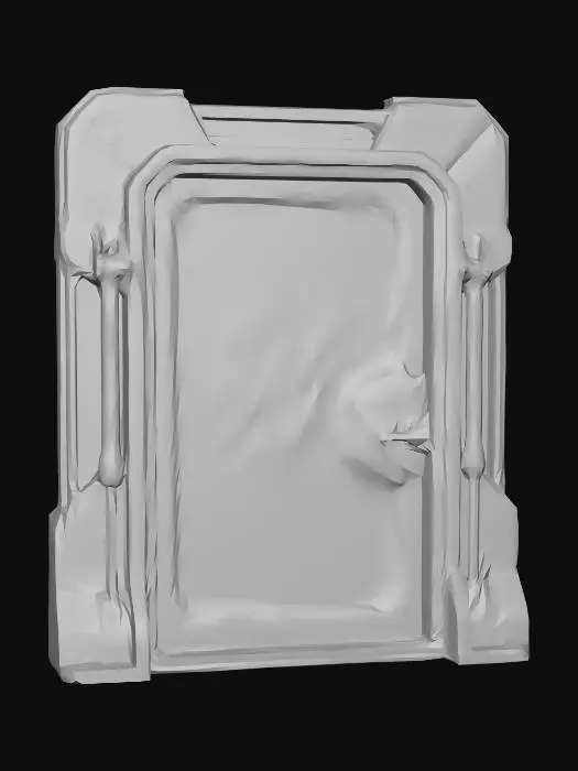 3D model for Rusted Hazard Door