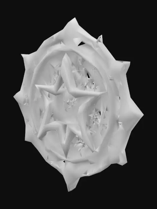 3D model for пентаграмма вокруг которой глаза
