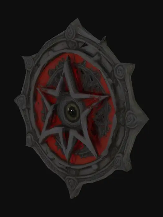 3D model for пентаграмма вокруг которой глаза
