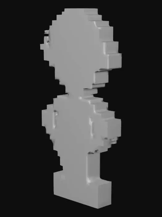 3D model for Pixel Character
