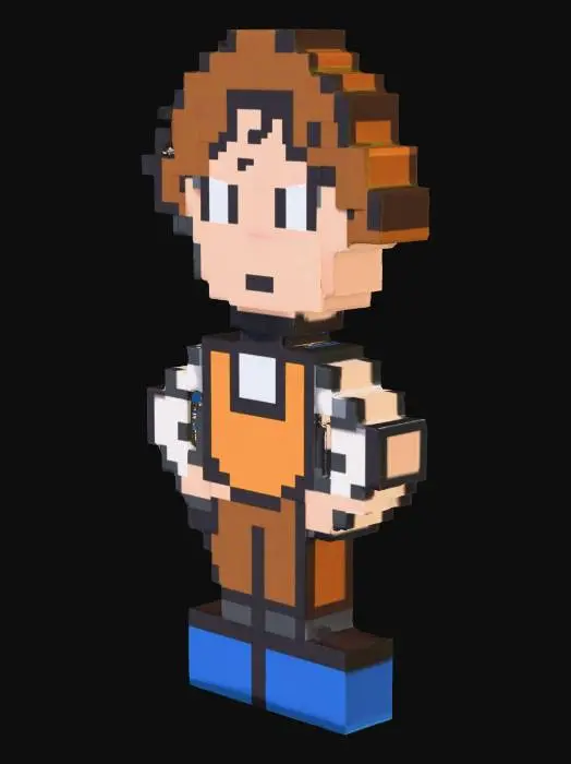3D model for Pixel Character