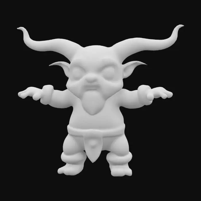 3D model for 3d character model, T pose, of a normal size human looking like a dwarf with normal pinky/orange skin color, and red light rune-formations inscriptions on his skin like Illidari.  