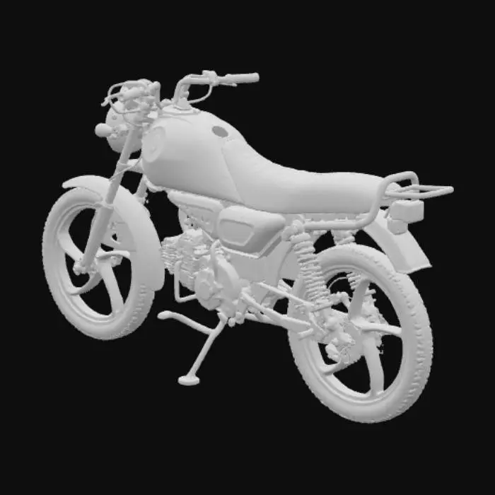 3D model for Motorcycle on Street