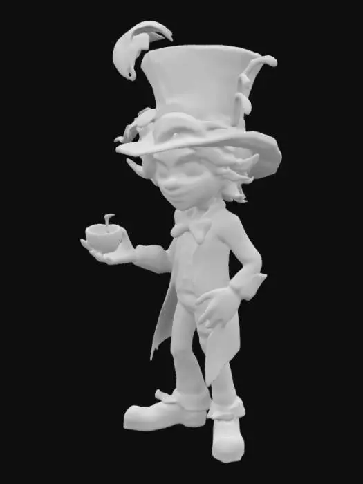 3D model for a mad hatter
