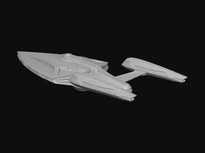 3D model for Create new Star trek type warship for the federation. needs to be sleek and menacing