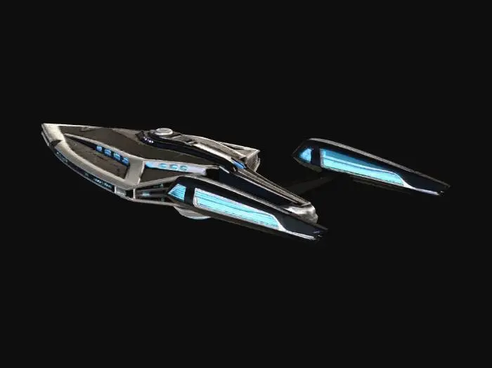 3D model for Create new Star trek type warship for the federation. needs to be sleek and menacing