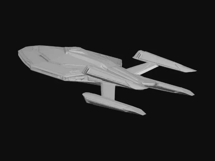3D model for Create new Star trek type warship for the federation. needs to be sleek and menacing