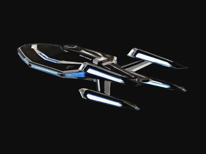 3D model for Create new Star trek type warship for the federation. needs to be sleek and menacing
