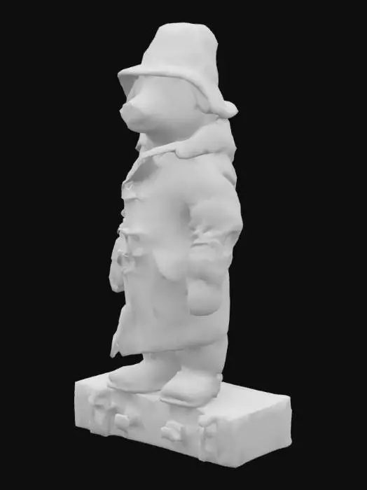 3D model for paddington bear with suitcase
