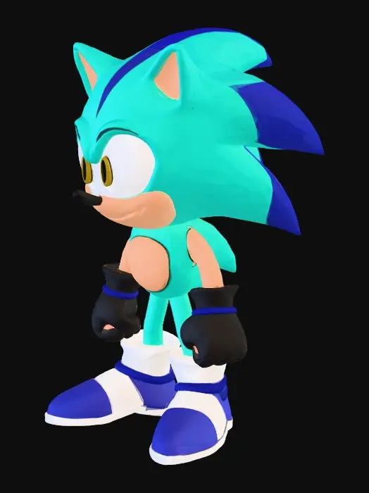 3D model for BlueBlur the Hedgehog