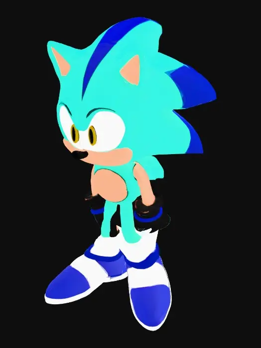 3D model for BlueBlur the Hedgehog