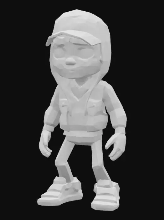 3D model for Subway Runner Kid