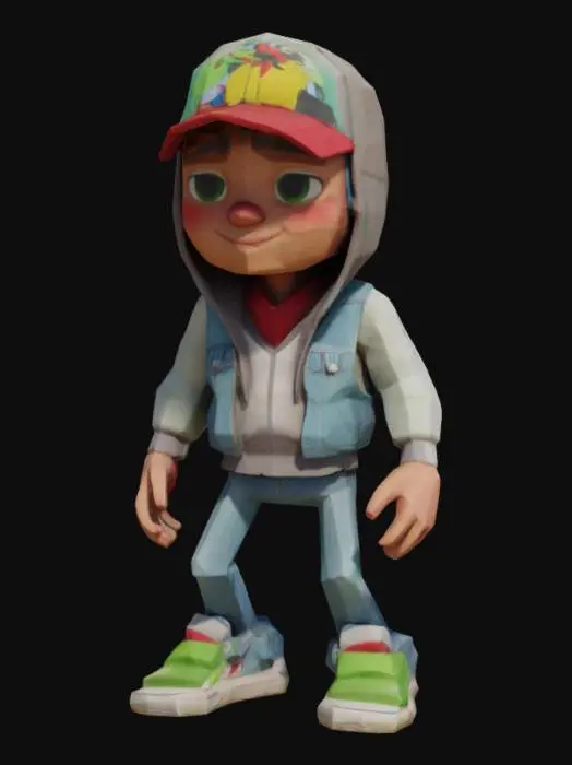 3D model for Subway Runner Kid
