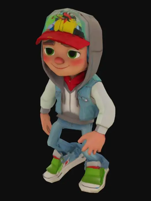 3D model for Subway Runner Kid