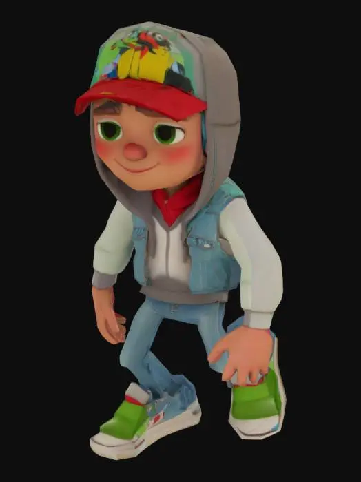 3D model for Subway Runner Kid