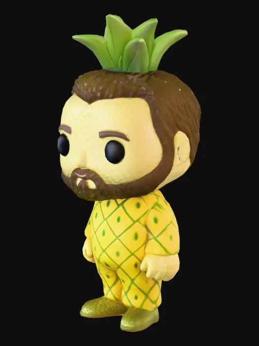 3D model for Pineapple Pop Figure