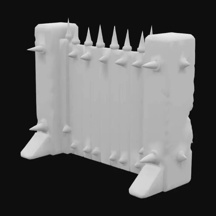 3D model for Spiked Barrier