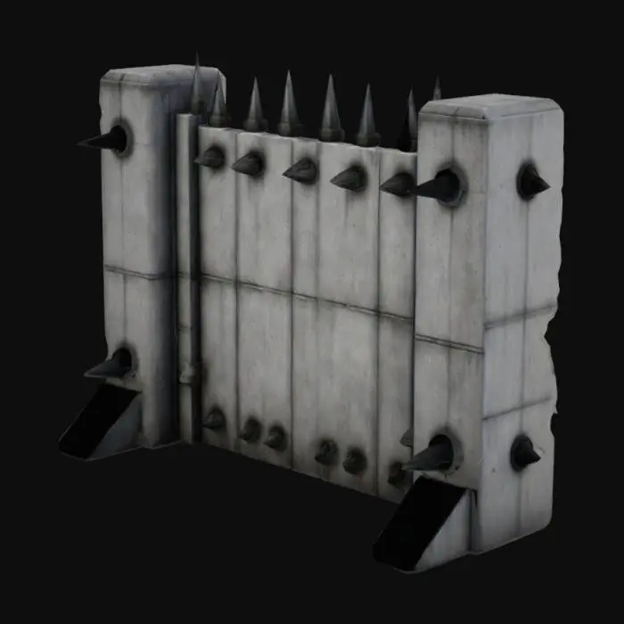 3D model for Spiked Barrier