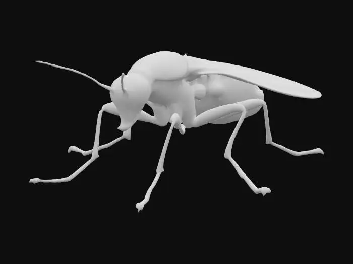 3D model for #food#, Ultra-realistic, Siphonaptera, flea insect, Designed for video games, Realistic and highly detailed texture, Digital art, 4k, Fine details, Clean lines, Vivid colors, Unity-ready, Character Design, mmorpg,